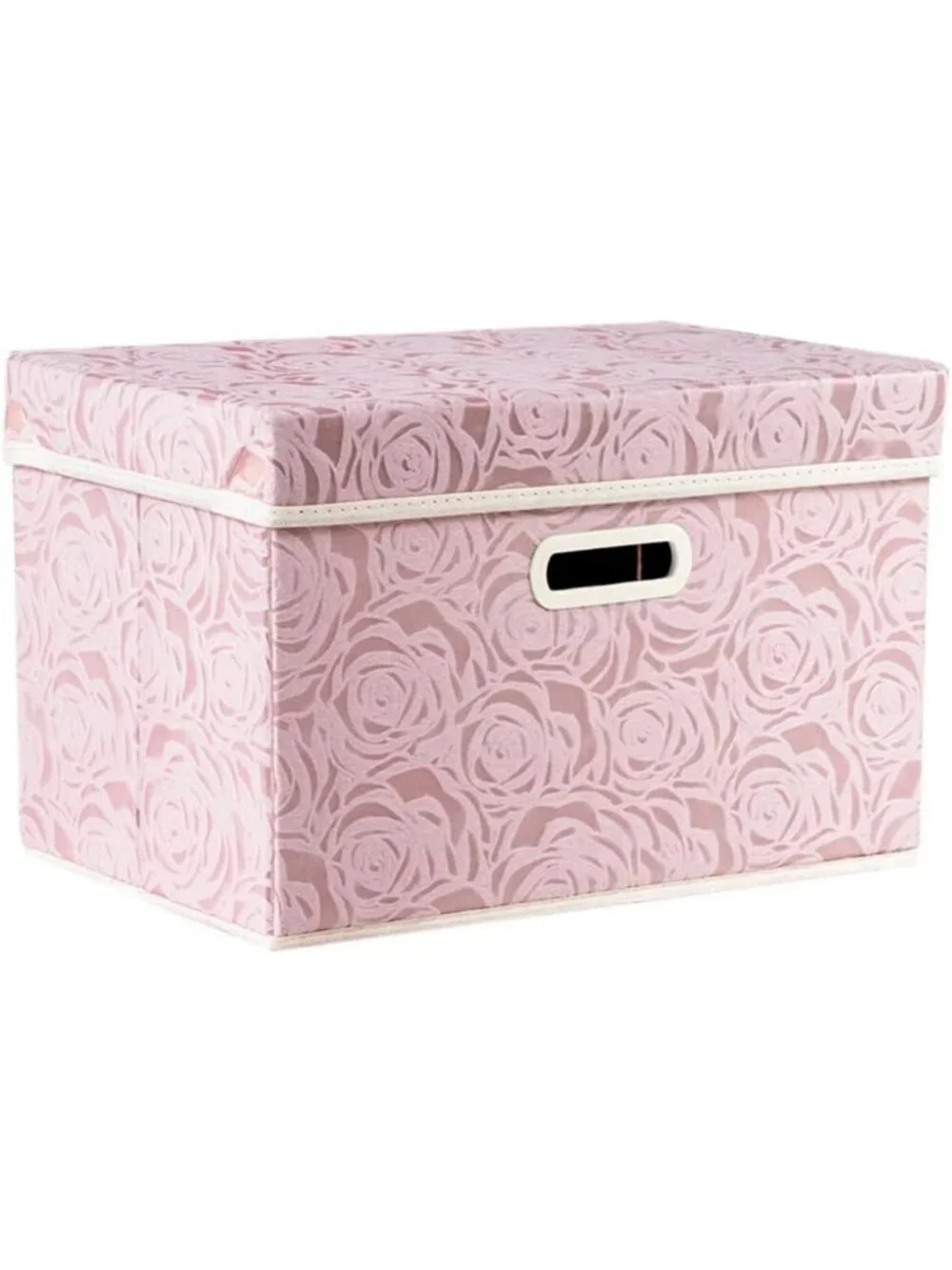 Collapsible Fabric Storage Bins with Lids - Decorative Organizer Baskets for